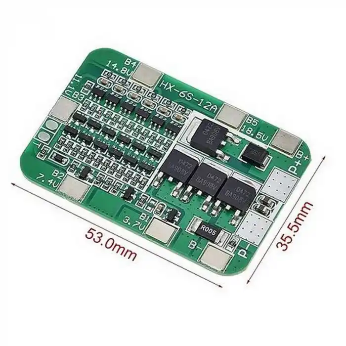 6S 15A BMS 18650 Lityum Pil Şarj Koruma Devresi