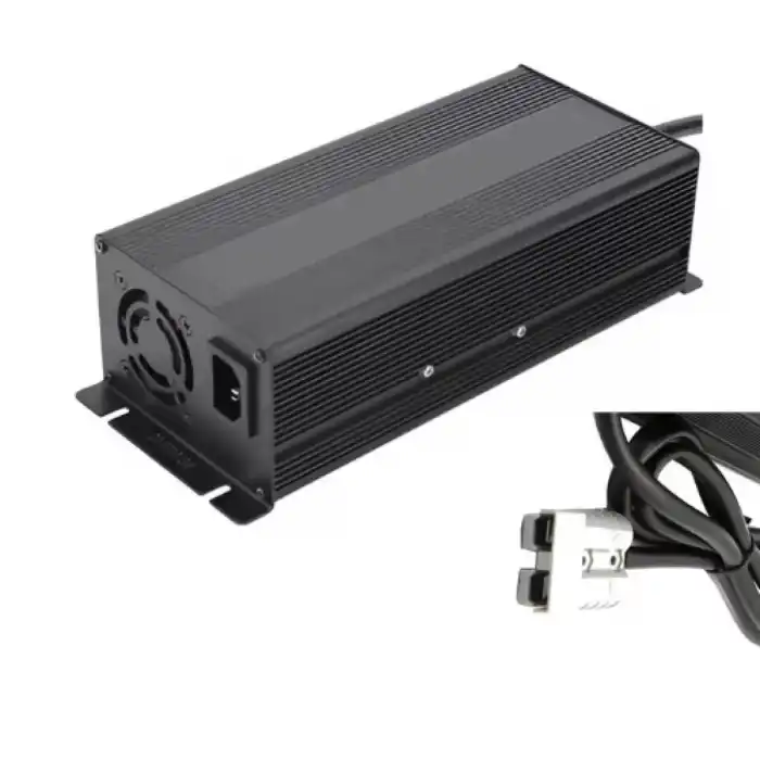 72 Volt 24S 10A LiFePO4 Şarj Cihazı (87.6 Volt)-Alüminyum Kasa-Ekranlı
