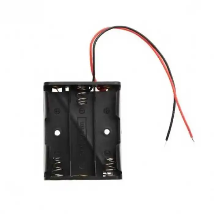 AA Kablolu Üçlü Pil Yuvası