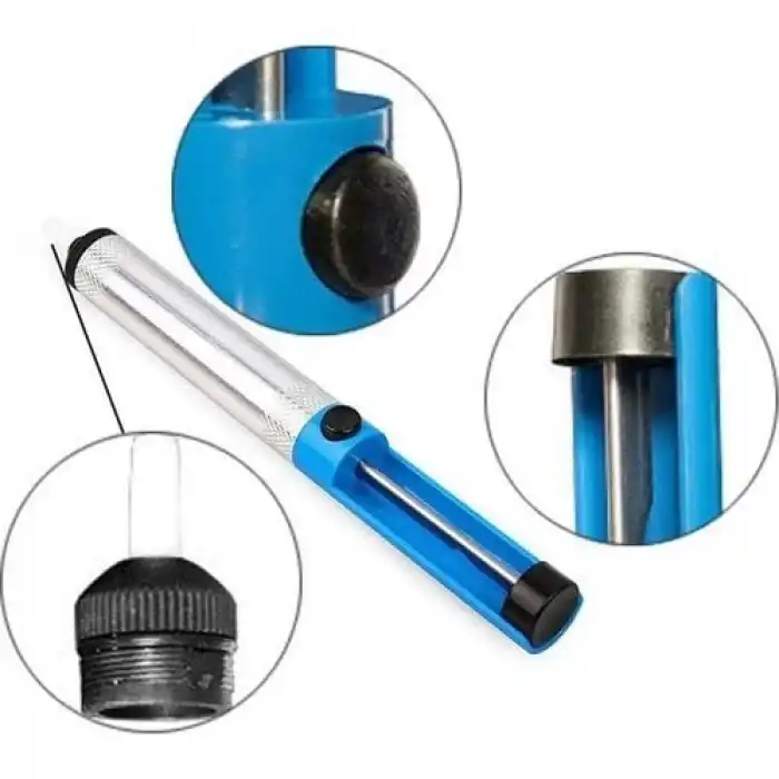 Alüminyum Metal Gövdeli Yüksek Emişli Lehim Temizleme Pompası