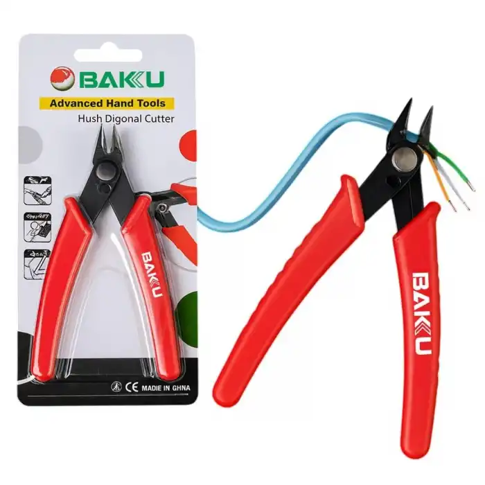 Baku BK-109 5 130mm Eğri Uç Elektronik Yan Keski Eğik Ağızlı