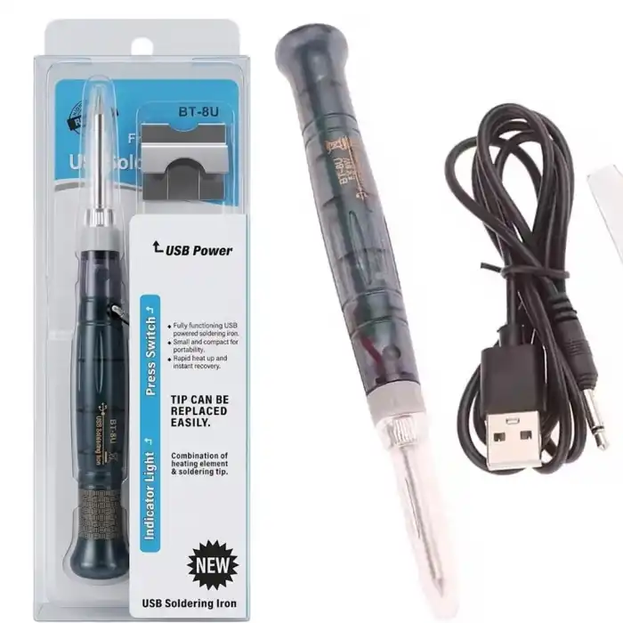 BT-8U 5V 8W USB Kalem Havya - Taşınabilir Tak Çalıştır Lehim Havya