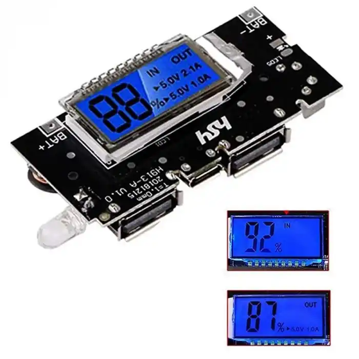 Çift USB 18650 Powerbank Modülü