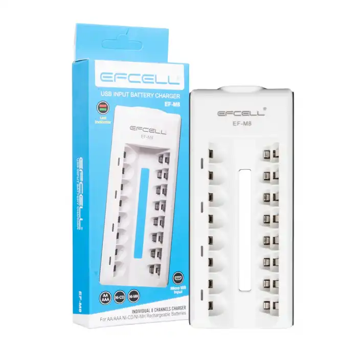 EFCELL AA/AAA 8Lİ PİL ŞARJ CİHAZI