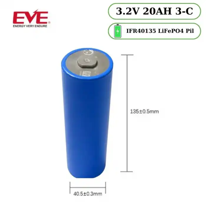 EVE LiFePO4 40135 3.2V 20AH 3C Pil- Puntaya Uygun