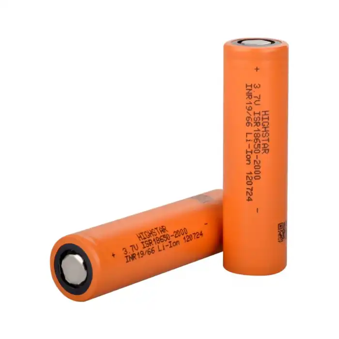 Highstar ISR18650 3.7V 2000 Mah Li-ion Şarjlı Pil – 30A | En Az Alım 100 Adet