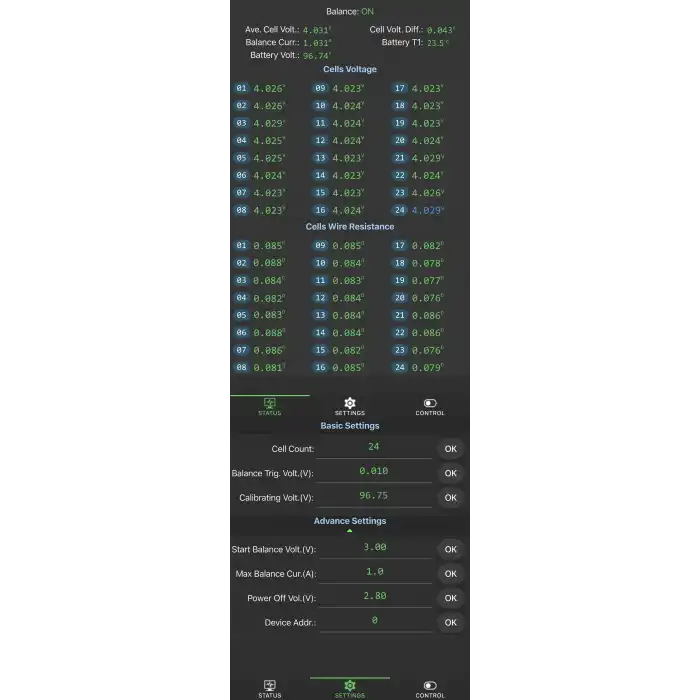 JK-B15A24S 15  Amper Pil Balans Cihazı