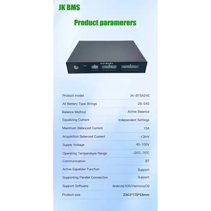 JK-B15A24S 15  Amper Pil Balans Cihazı