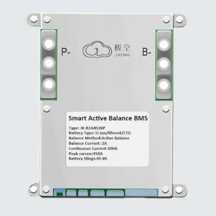 JK (Jikong) 4S-8S 300A Deşarj 2A Aktif Balans Bluetoothlu Smart BMS