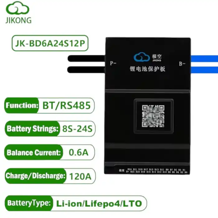 JK Smart BMS 8S-24S 120A Deşarj - 600mA Aktif Balans - Bluetooth - Lion - LiFePO4 - LTO ( JK-BD6A24S12P )