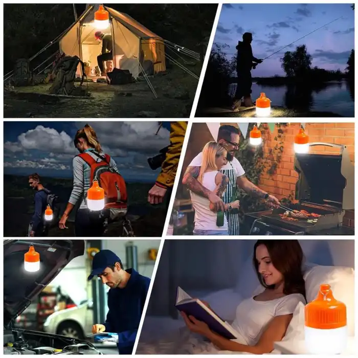 Ledx LN-OR30G 30 Watt TYPE-C Şarjlı Taşınabilir Asma Kancalı Kamp Çadır Lambası 6500K 1200mAh 3 Modlu ABS Malzeme