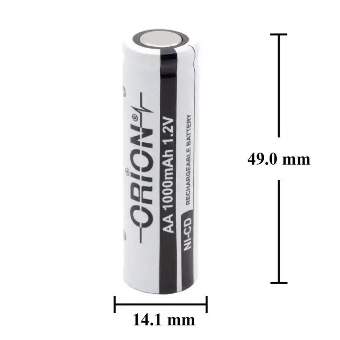 Orion 1.2V Ni-Cd AA 1000mAh Şarj Edilebilir Kalem Pil