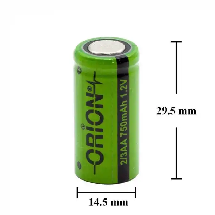 Orion 1.2V Ni-Mh 2/3AA 750mAh Şarj Edilebilir Pil