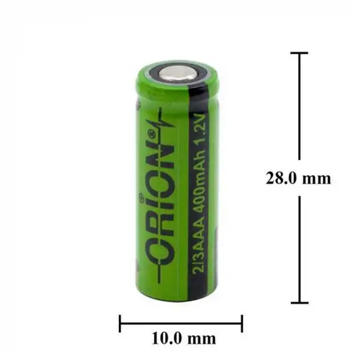 Orion 1.2v Ni-Mh 2/3AAA 400mah Şarj Edilebilir Pil