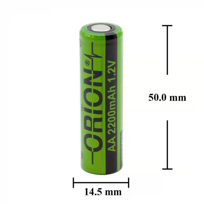 Orion 1.2V Ni-Mh AA 2200 mAh Şarj Edilebilir Kalem Pil