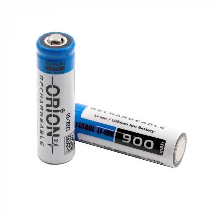 Orion 14500L 3.7V 900mAh AA Lityum İyon Şarj Edilebilir Kalem Pil - Başlı