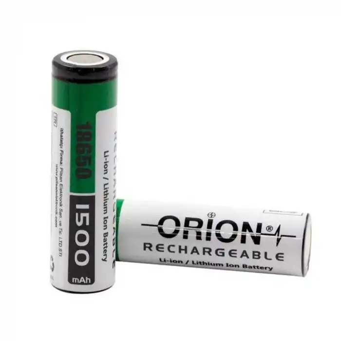 Orion 18650 3.7V 1500mAh 5C Şarj Edilebilir Li-ion Pil