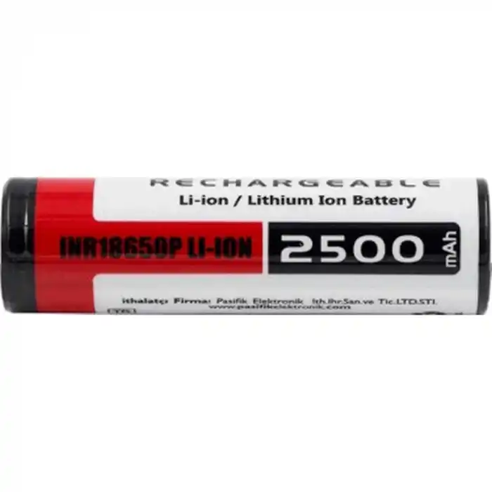 Orion 18650P 3.7 V 2500 mAh 10C Şarj Edilebilir Li-ion Pil