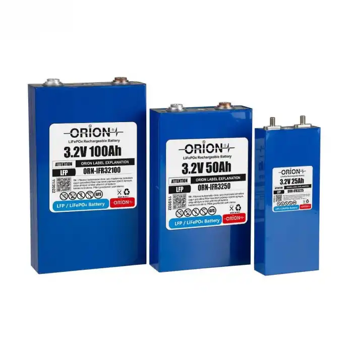 Orion LiFePO4 3.2V 100Ah Prizmatik Pil- 0100DV