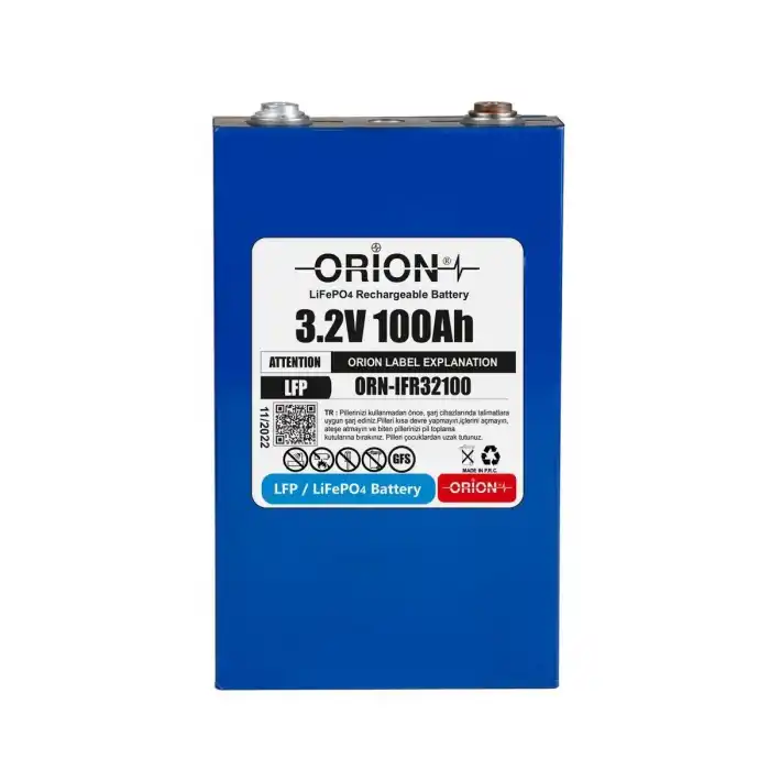Orion LiFePO4 3.2V 100Ah Prizmatik Pil- 0100DV