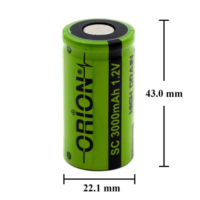Orion SC 1.2V 3000mAh 5C Ni-MH Pil