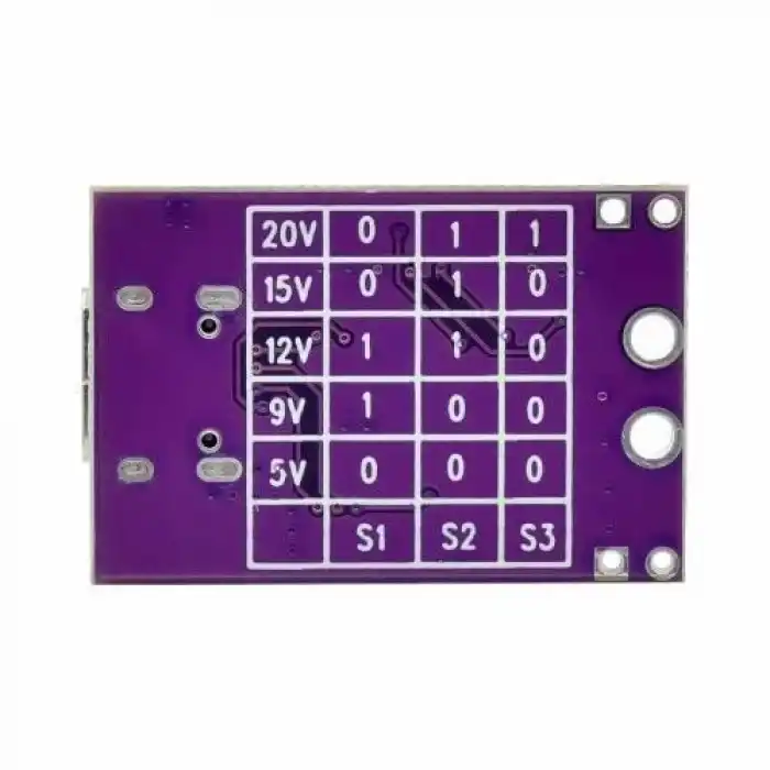 PD/QC/AFC Hızlı Şarj Adaptöründen Voltaj Tetikleyici / Seçici Modül