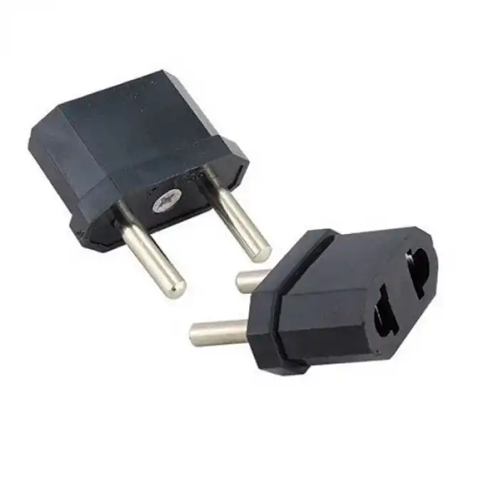 SİYAH AMERİKAN FİŞ STANDART ÇEVİRİCİ VE FİŞ UZATICI