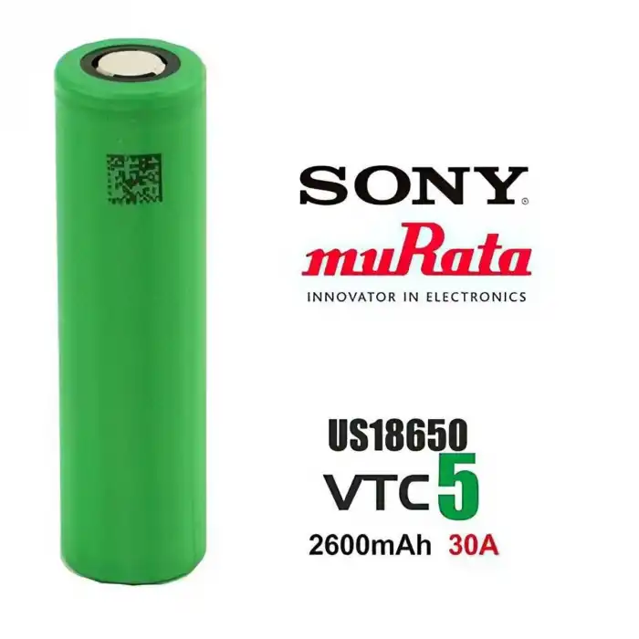 Sony VTC5 18650 3.7V 2600mAh 30A Li-ion Şarj Edilebilir Pil