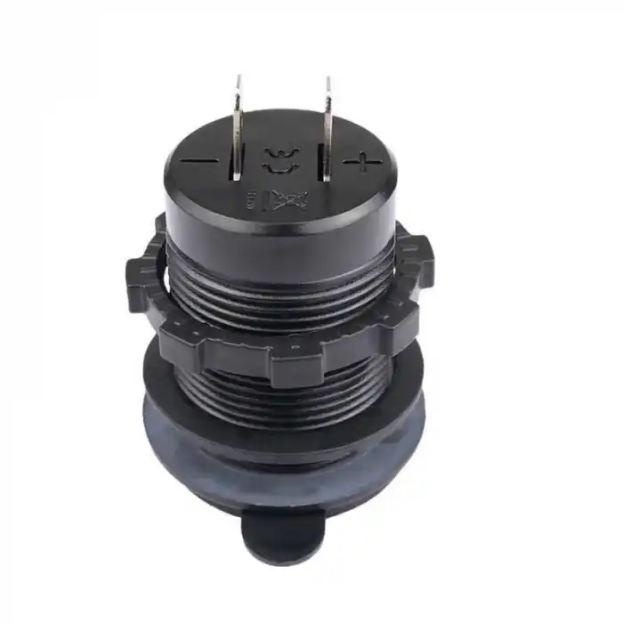 USB QC3.0 Hızlı Şarj Portu 2 Çıkışlı Silikon Kapaklı 12-32V Giriş