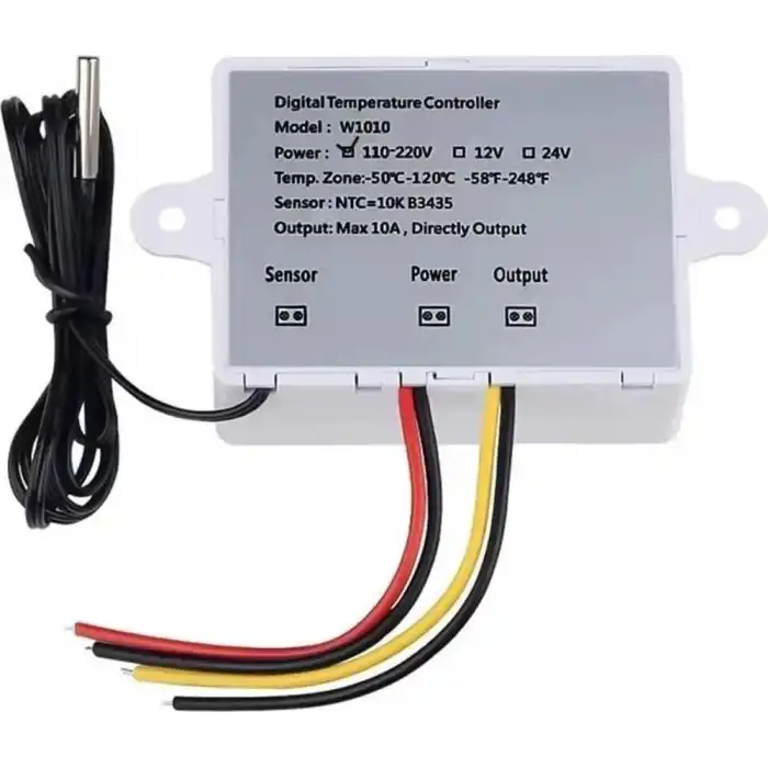 XK-W1010 Dijital Sıcaklık Kontrol Cihazı C/F 220V 10A Termostat Termometre