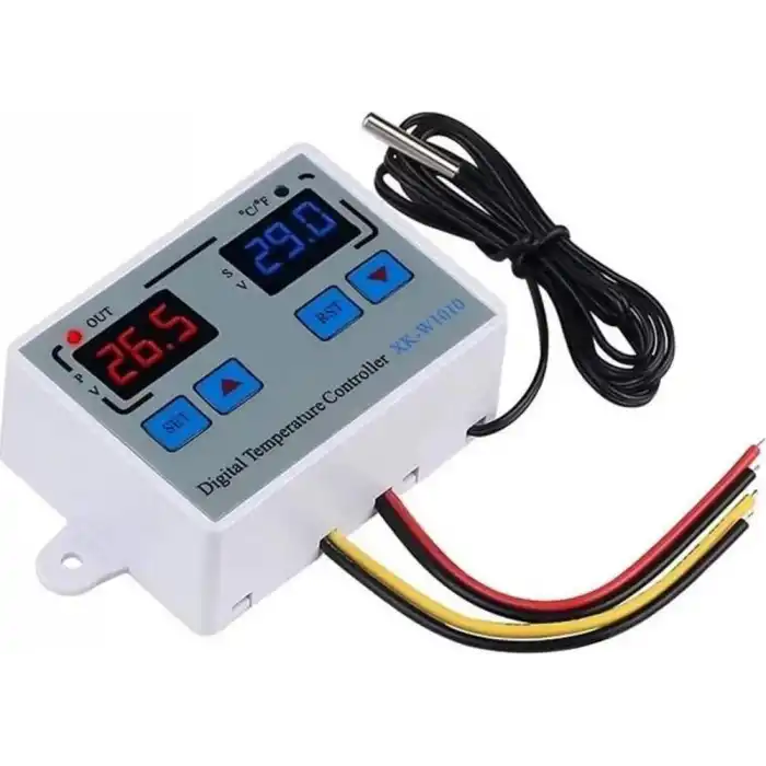 XK-W1010 Dijital Sıcaklık Kontrol Cihazı C/F 220V 10A Termostat Termometre