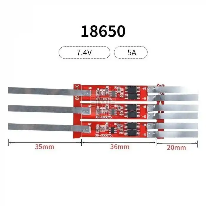 XR 2S 5A Lityum Batarya BMS Nikelli (Balanssız)