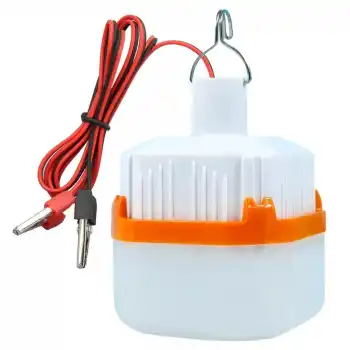 12 Volt Beyaz Led Lamba Krokodil Maşalı Uçlu 21 SMD Ledli