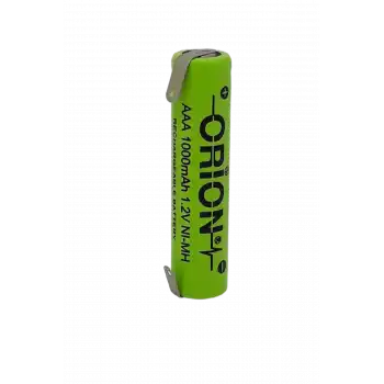 Orion 1.2 V 1000 mAh İnce Kalem AAA Şarjlı Traş Makinesi Pili Puntalı