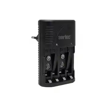 Sertec STC-C802 AA-AAA-9V Uyumlu 4lü Pil Şarj Aleti