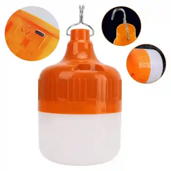 Ledx LN-OR30G 30 Watt TYPE-C Şarjlı Taşınabilir Asma Kancalı Kamp Çadır Lambası 6500K 1200mAh 3 Modlu ABS Malzeme