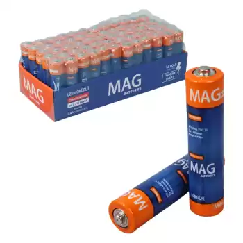 Mag Batteries Karbon Çinko AAA 2li İnce Kalem Kumanda Pili (R03 Um-4)