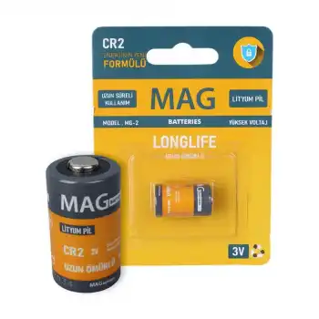 Mag Batteries MG-2 CR2 3 Volt Lityum Fotoğraf Makinesi Pili Tekli Blister