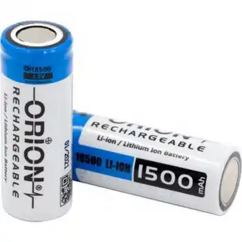 Orion 18500 3.7V 1500 mAh Şarjlı Li-ion Pil