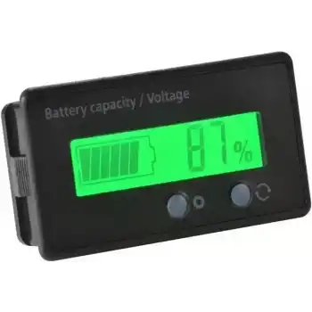 PİL KAPASİTE GÖSTERGESİ DC 8V-100V KURŞUN ASİT LİTYUM VOLTMETRE GERİLİM ÖLÇER (12V-24V-48V-72V)