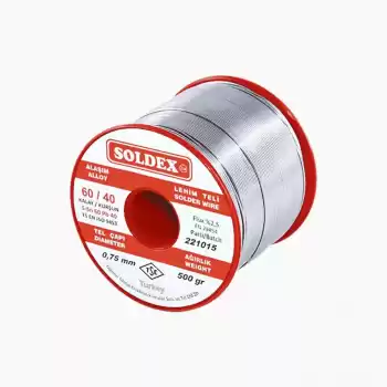 Soldex Sn60 Pb40 0.75 Mm Lehim Teli 500 gr