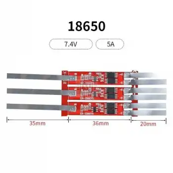 XR 2S 5A Lityum Batarya BMS Nikelli (Balanssız)