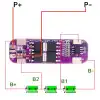 3S 20A (12.6V) Lityum Batarya BMS (Mor PCB)