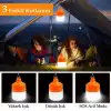 Ledx LN-OR30G 30 Watt TYPE-C Şarjlı Taşınabilir Asma Kancalı Kamp Çadır Lambası 6500K 1200mAh 3 Modlu ABS Malzeme