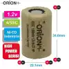 Orion 1.2V Ni-Cd 4/5 SC 1500mAh Şarj Edilebilir Pil - HP