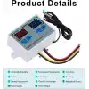 XK-W1010 Dijital Sıcaklık Kontrol Cihazı C/F 220V 10A Termostat Termometre