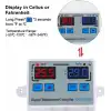 XK-W1010 Dijital Sıcaklık Kontrol Cihazı C/F 220V 10A Termostat Termometre