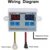 XK-W1010 Dijital Sıcaklık Kontrol Cihazı C/F 220V 10A Termostat Termometre