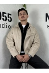 CKT0004-Oversize Deri Bomber Ceket-Krem
