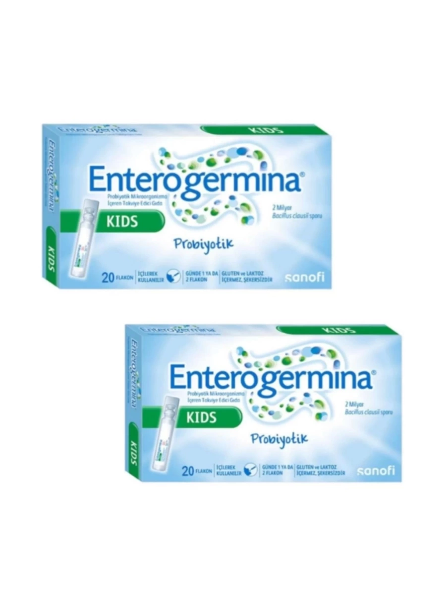 Enterogermina Kids 5 ml 20 Flakon X 2 Adet Mutlu Çocuk Paketi